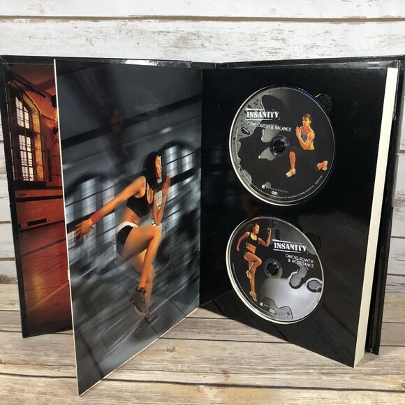 Insanity Total Body Workout Program Beach Body 10 Disc VD & Insane Abs DVD Lot - Picture 3 of 9
